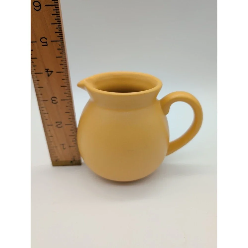 Chantel Stoneware Yellow Round Potbelly Creamer Pitcher Replacement